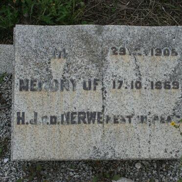 MERWE H.J., v.d. 1908-1969