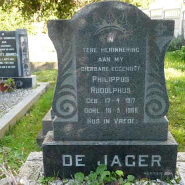 JAGER Philippus Rudolphus, de 1917-1966