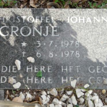 CRONJE Christoffel Johannes 1978-1978