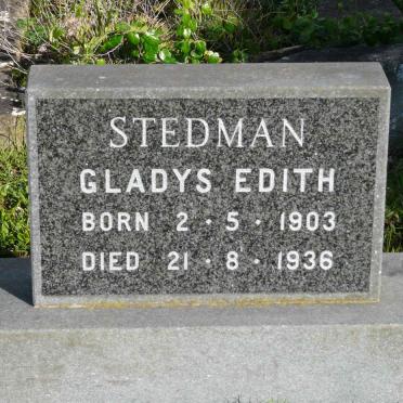 STEDMAN Gladys Edith 1903-1936