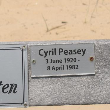 PEASEY Cyril 1920-1982