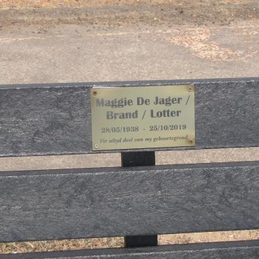 JAGER Maggie, de formerly BRAND formerly LOTTER 1938-2019