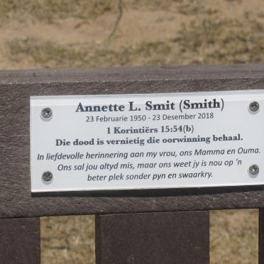 SMIT Annette L. nee SMITH 1950-2018