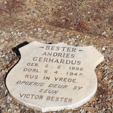 BESTER Andries Gerhardus 1896-1948