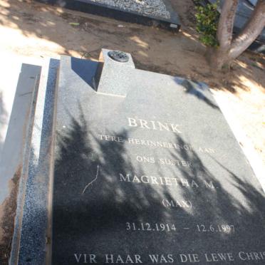 BRINK Margareth M. 1914-1997