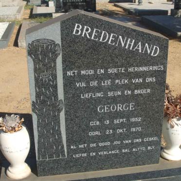 BREDENHAND George 1952-1970