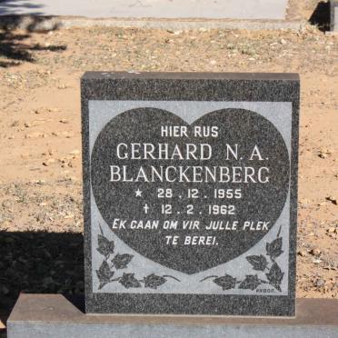 BLACKENBERG Gerhard N.A. 1955-1962