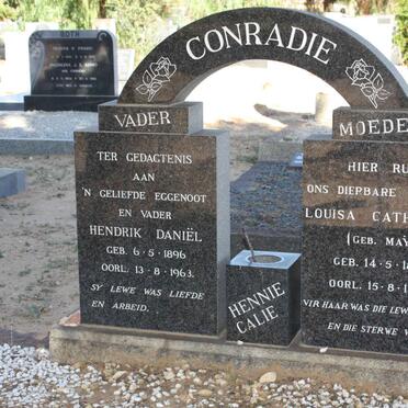 CONRADIE Hendrik Daniel 1896-1963 &amp; Louisa Catharina MAY 1896-1980