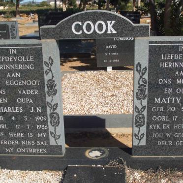 COOK Charles J.N. 1909-1986 &amp;  M.M.V. 1908-1988