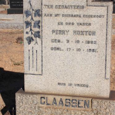 CLAASSEN Perry Hoxton 1892-1961