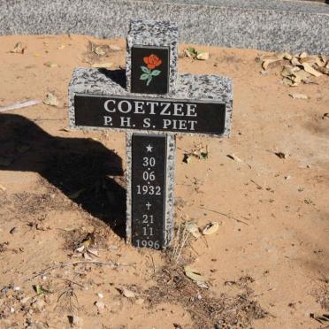 COETZEE P.H.S. 1932-1996