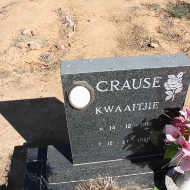 CRAUSE Kwaaitjie 1981-1998