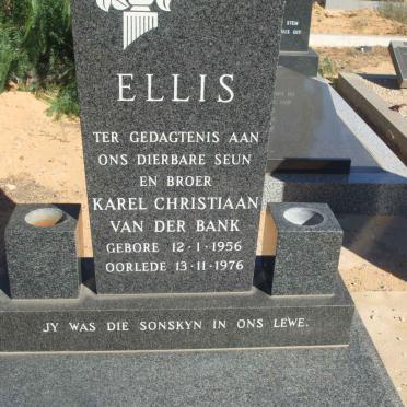 ELLIS Karel Christiaan van der Bank 1956-1976