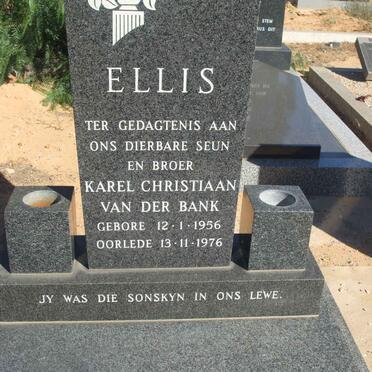 ELLIS Karel Christiaan van der Bank 1956-1976