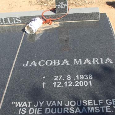 ELLIS Jacoba Maria 1938-2001