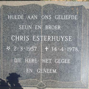 ESTERHUYSE Chris 1957-1978