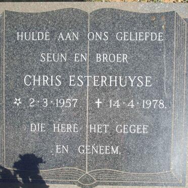ESTERHUYSE Chris 1957-1978