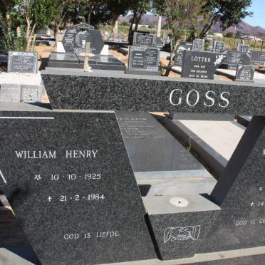 GOSS William Henry 1925-1984 &amp; Martha Petronella JORDAAN 1922-1980