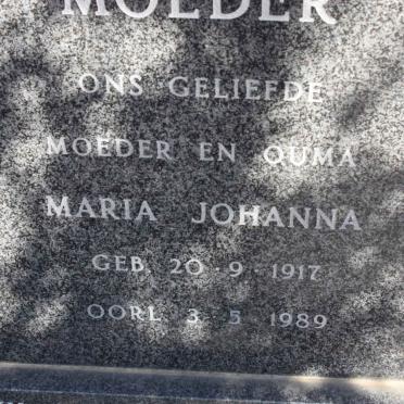 GRANGE Maria Johanna, le 1917-1989