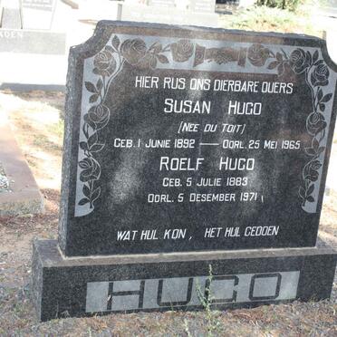 HUGO Roelf 1883-1971 &amp; Susan DU TOIT 1892-1965