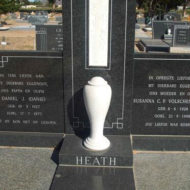 HEATH Daniel J. 1927-1977 &amp; Susanna C.P. Volschenk 1928-1998
