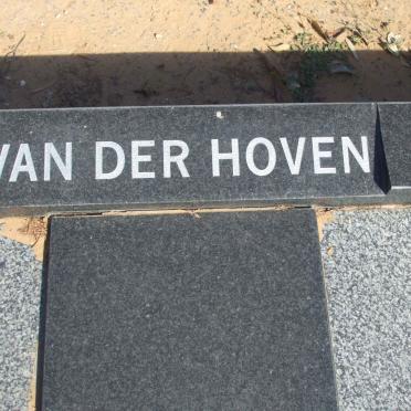 HOVEN Hermanus Johannes, van der 1923-1998 &amp; Jeanetha BRITS 1931-1996