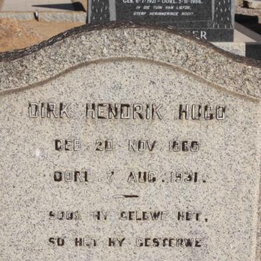 HUGO Dirk Hendrik 1866-1931