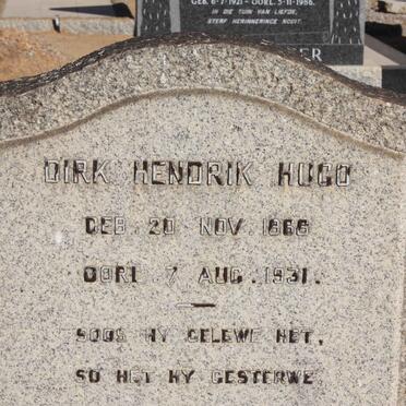 HUGO Dirk Hendrik 1866-1931