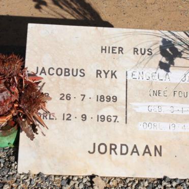 JORDAAN Jacobus Ryk 1899-1967 &amp; Engela Jacoba FOURIE 1915-1995
