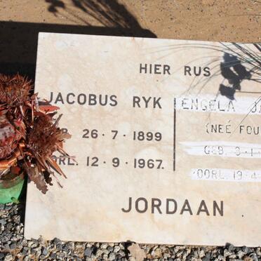 JORDAAN Jacobus Ryk 1899-1967 &amp; Engela Jacoba FOURIE 1915-1995
