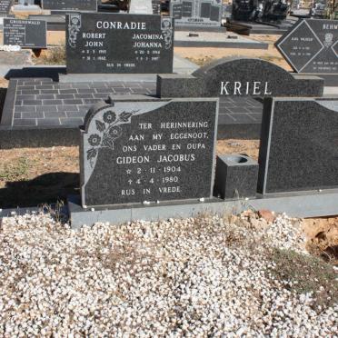KRIEL Gideon Jacobus 1904-1980