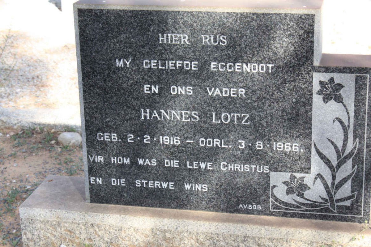 LOTZ Hannes 1916-1966