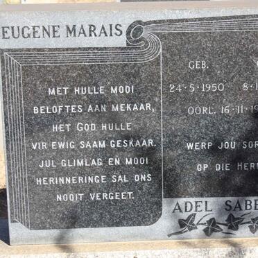 MARAIS Eugene 1950-1974 :: SABBACHA Adel 1950-1974