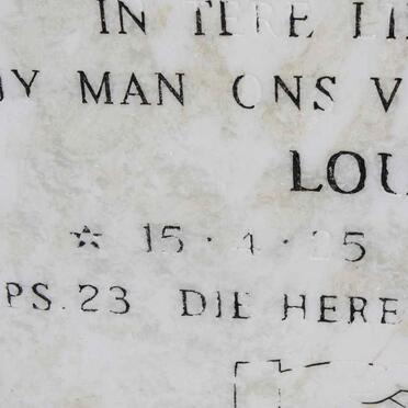 NIEKERK Louis, van 1925-1994