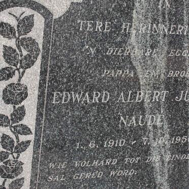 NAUDE Edward Albert Junctus 1910-1950