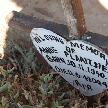 PLAAITJIES Manie 1940-2009
