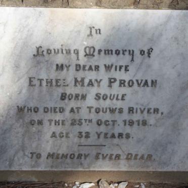 PROVAN Ethel May nee SOULE -1918