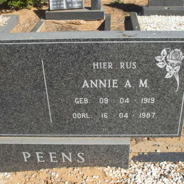 PEENS Annie A.M. 1919-1987