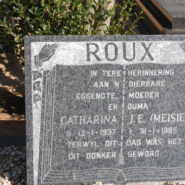 ROUX Catharina J.E. 1937-1985