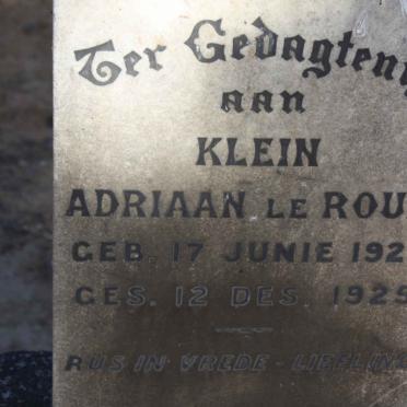 ROUX Adriaan, le 1925-1925