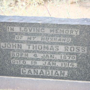 ROSS John Thomas 1870-1914