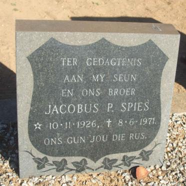 SPIES Jacobus P. 1926-1971