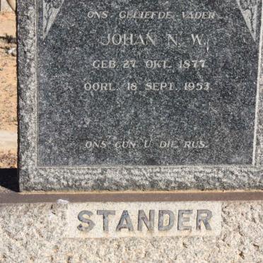 STANDER Johan N.W. -1953