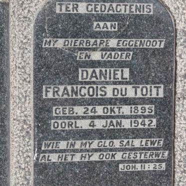 TOIT Daniel Francois, du 1895-1942