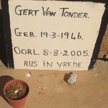 TONDER Gert, van 1946-2005