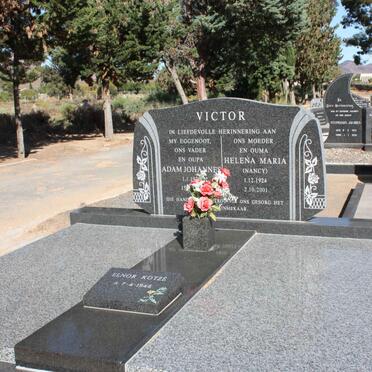 VICTOR Adam Johannes 1920-1995 &amp; Helena Maria 1924-2001 :: KOTZE Elnor 1946-