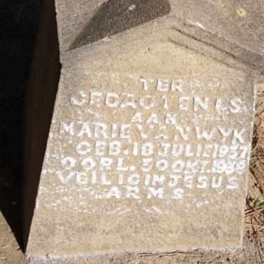 WYK Marie, van 1937-1938