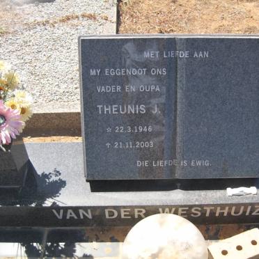 WESTHUIZEN Theunis J., van der 1946-2003