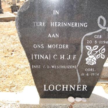 LOCHNER C.H.J.F. nee V.D. WESTHUIZEN 1894-1974