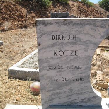 KOTZE  Dirk J.H. 1908-1982 